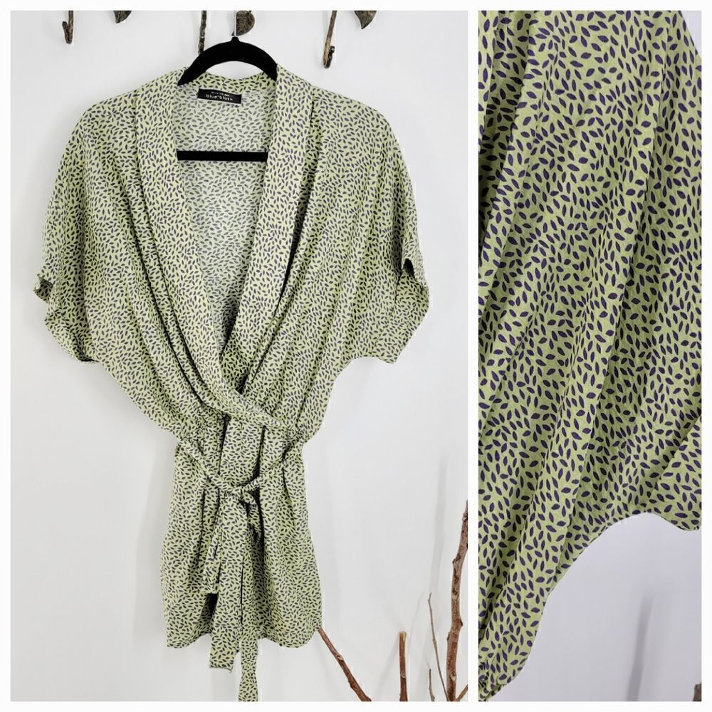 Blue bush green romper shorts